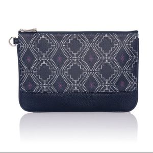 Rubie Mini - Navy Dotted Geo Pebble